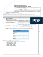 Examen Quimestral Lengua y Literatura