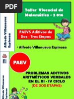 PAEVS Aditivos de Dos - Tres Etapas