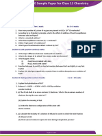 CSBE Sample Paper For Class 11 Chemistry Er