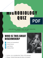 Microbiology Quiz: Answer All Questions in Two Minutes To Win A Lollypop!