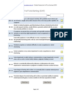 Serenity Programme™ - Global Assessment of Functioning (GAF)