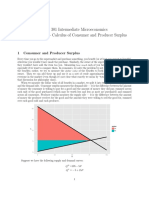 Econ 301 Intermediate Microeconomics Week 2 Lecture - Calculus of Consumer and Producer Surplus