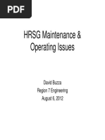 HRSG Maintenance & Operating Isssues