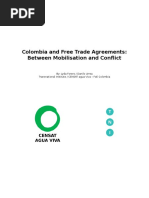 Colombia and Free Trade Agreements: Between Mobilisation and Conflict