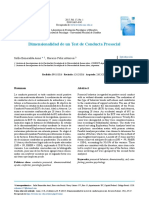 Dimensionalidad de Un Test de Conducta Pro-Social.