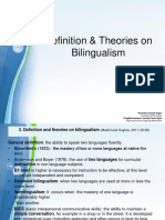 Definition & Theories On Bilingualism: Powerpoint Templates