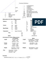 Units and Conversions