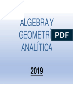 Alg y Geometría A - Unidad 1