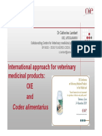 International Approach For Veterinary Medicinal Products: OIE and