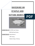 Suture and Staple Removal