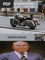 Japanese Soichiro Honda: By: Asif Qayyum (10841) MBA