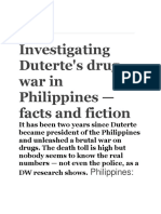 Investigating Duterte's Drug War in Philippines - Facts and Fiction