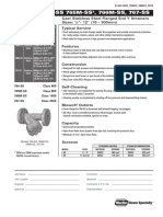 Models: 764-SS 765M-SS, 766M-SS, 767-SS: Cast Stainless Steel Flanged End Y Strainers Sizes: "-12" (15 - 300mm)