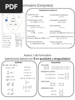 Formulario de Fundamentos de Matemáticas