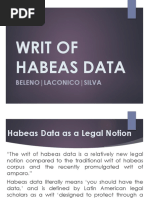 Writ of Habeas Data