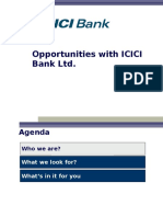 Opportunities With ICICI Bank LTD