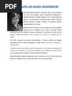 Biografía Maria Montessori