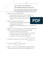 Assignment 1 - Math 5341 - Linear Algebra Review Give Complete Answers To Each of The Following Questions. Show All of Your Work