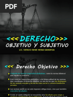 Derecho Objetivo y Subjetivo