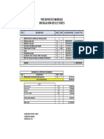 Cantidades de Obra Electrica Presupuesto Reflectores