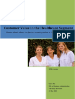 Customer Value in The Healthcare Segment