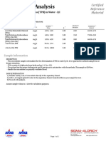 Certiicate of Analysis: Certiied Reference Material