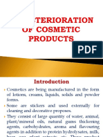 Biodeterioration of Cosmetic Products