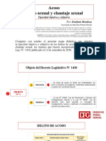 Acoso. Acoso Sexual y Chantaje Sexual. DPG 06-03-19