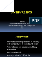 Antipyretics: Instiaty Tropical Infection Module 2017-2018 Dept of Pharmacology and Therapeutics Fkui