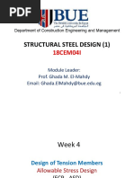 Week 4 - Design of Tension Members (ASD)