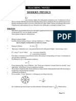 Modern Physics Notes