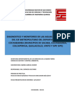 Informe Defensa de Pasantia Monitoreo de Aguas Del Rio Rocha