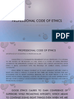 Professional Code of Ethics