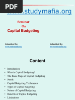 Mba Capital Budgeting