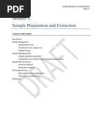 Sample Preparation and Extraction: Contents of This Module