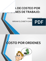 Sistema de Costeo Por Ordenes de Trabajo