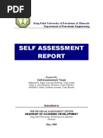 Self Assessment: King Fahd University of Petroleum & Minerals