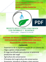 TARIJA Riego A Goteo Baja Presion