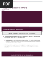 Obligations and Contracts