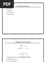 Unit Impulse Overview - Unit Step - Switches - Unit Impulse - Relationships