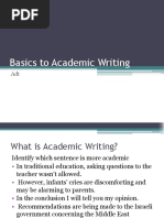 Basic Academic Writing