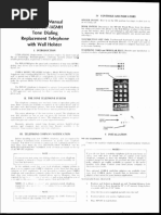 Manual WP Tone Dialing Telephone: Instruction Model 145MH