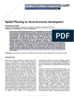 Spatial Planning For Socio-Economic Development