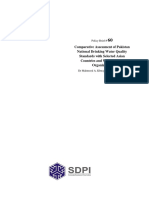 Comparative Assessment of Pak National Drinking Water Quality Standards