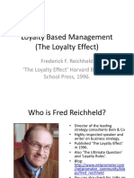 Loyalty Based Management (The Loyalty Effect)