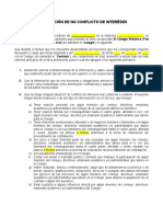 Manifiesto de No Conflicto de Intereses TEA - 2019