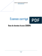 Examen Corrigé - Base de Données Access SGBDR PDF