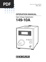 Operation Manual: High Voltage Digitalmeter