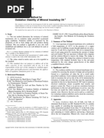 ASTMD2440 - Standard Test Method For Oxidation Stability of Mineral Insulating Oil PDF