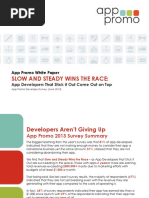 Slow and Steady Wins The Race:: App Promo White Paper